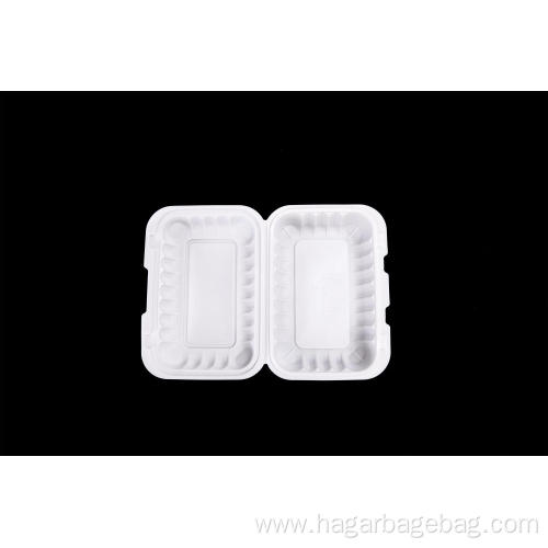 Disposable biodegradable sugarcane bagasse box